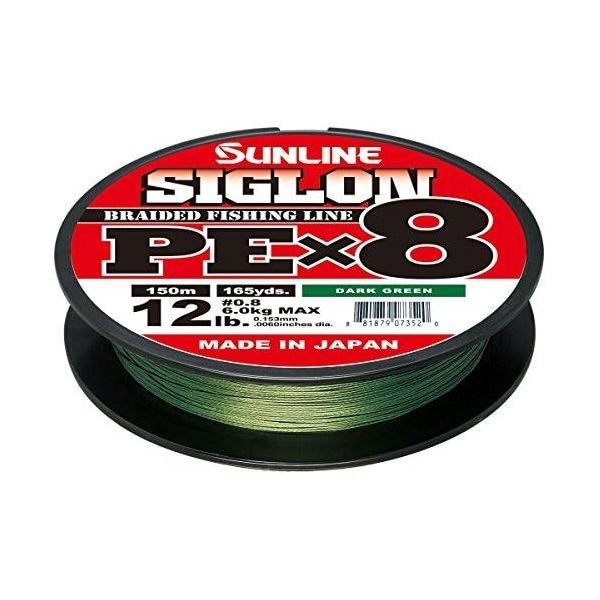 Sunline Siglon Pex8 8Strand Braided Line 30Lb 165Yd Dark Green Tight